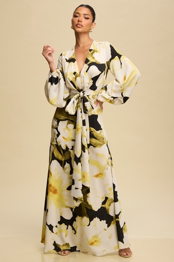 LD11885 LUXXEL VESTIDO LARGO MULTICOLOR