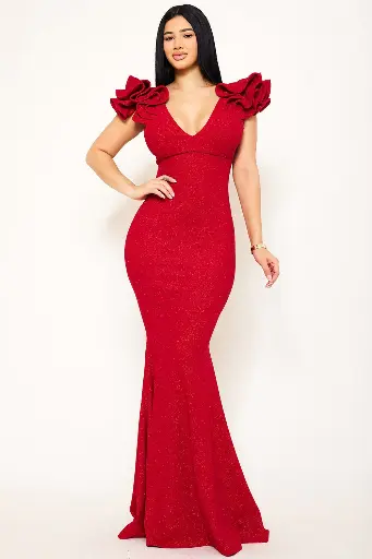 SDM1286AP SYMPHONY VESTIDO GALA ROJO