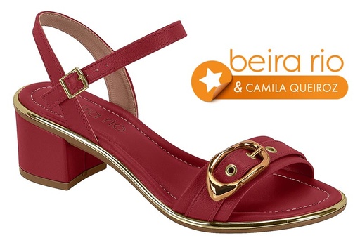 8379.258 BEIRA RIO SANDALIA ROJO NAPA