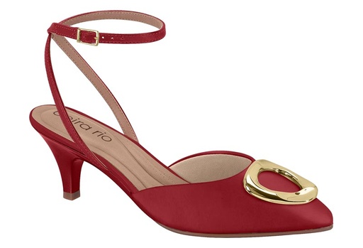 4076.1320 BEIRA RIO ZAPATO ROJO NAPA