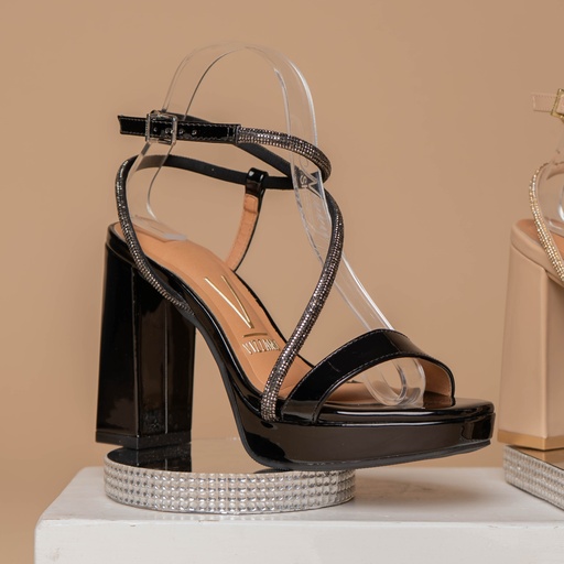 6551.102 VIZZANO SANDALIA NEGRO VERNIZ 