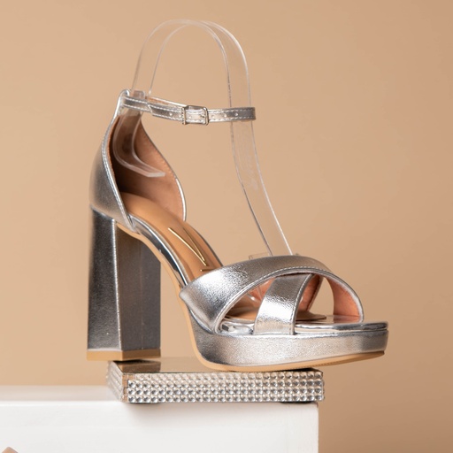 6551.103 VIZZANO SANDALIA PLATA BRILHO 