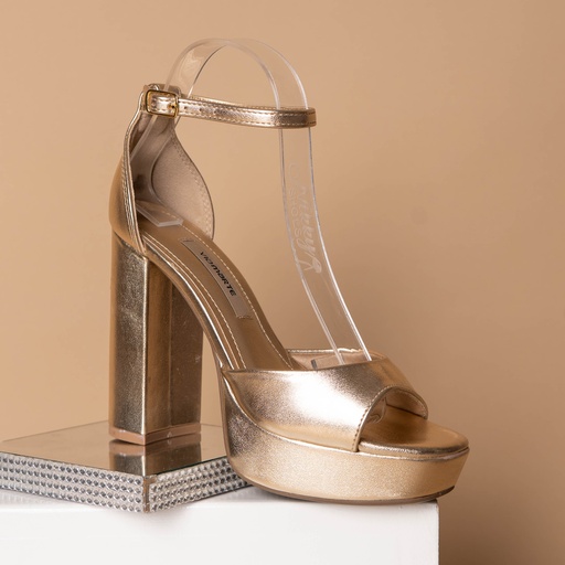 284003 Viamarte Sandalia Dorado Metalizado