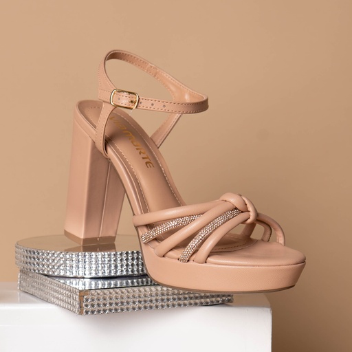 152011 VIAMARTE SANDALIA NUDE NAPA 