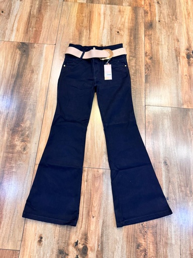 FIAN328 FIANCHI PANTALON CAMPANA AZUL OSCURO