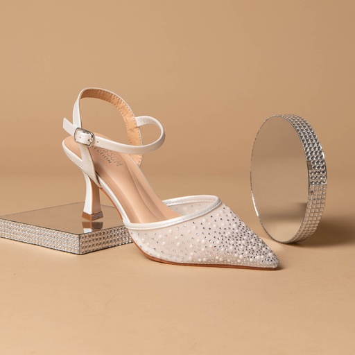 SELMA10 BLOSSOM ZAPATO BLANCO ESCARCHADO 