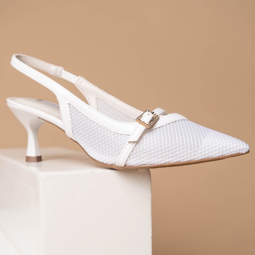 155021 Viamarte Zapato Blanco Tela