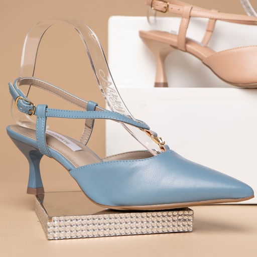 155016 Viamarte Zapato Celeste Napa