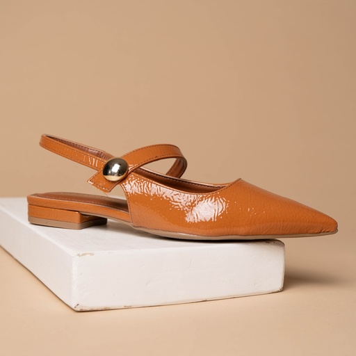 144027 VIAMARTE ZAPATO CAMEL VERNIZ 