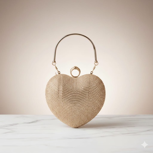 HPC5236 CARTERA GALA CORAZON DORADO