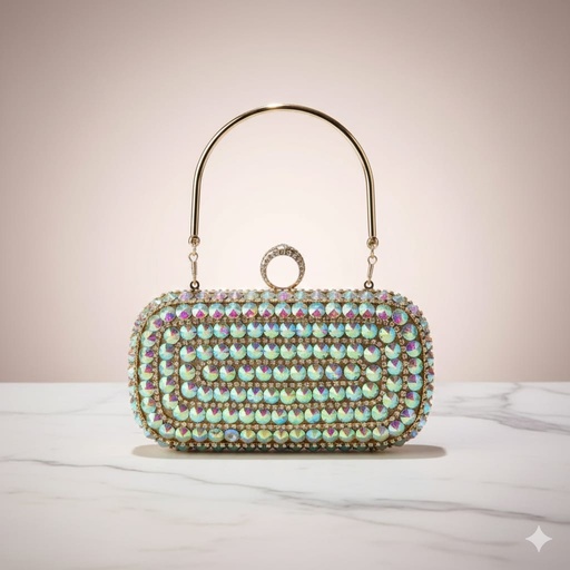 HPC5365 CARTERA GALA DIAMANTES DORADO