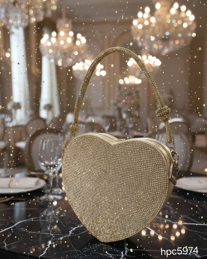 HPC5974 CARTERA GALA CORAZON DORADO