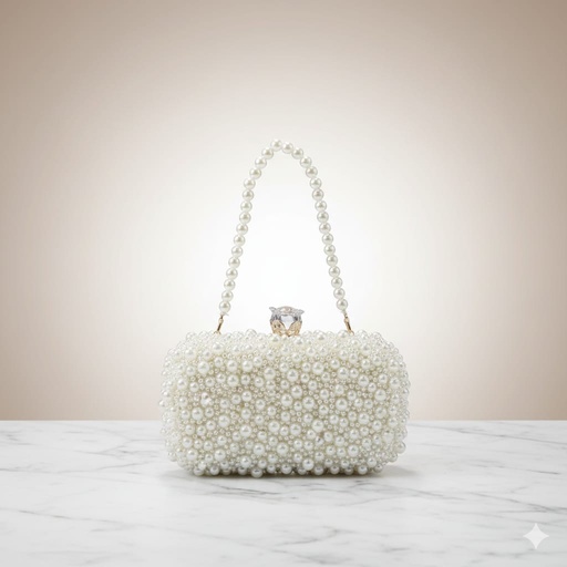 HPC6358 CARTERA GALA PERLAS BLANCO
