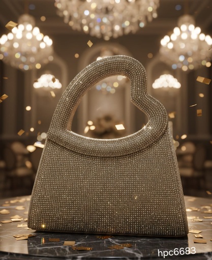 HPC6683 CARTERA GALA AGARRE CORAZON DORADO