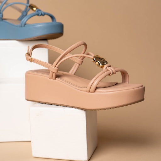 167025 VIAMARTE SANDALIA NUDE NAPA   