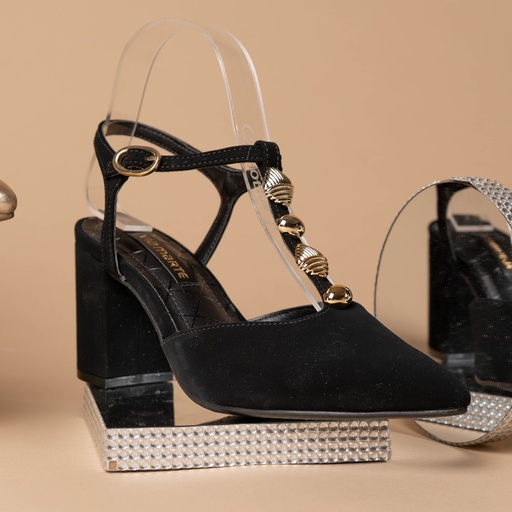 028031 Viamarte Zapato Negro Nobuck