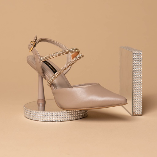 037013 Viamarte Zapato Taupe Napa