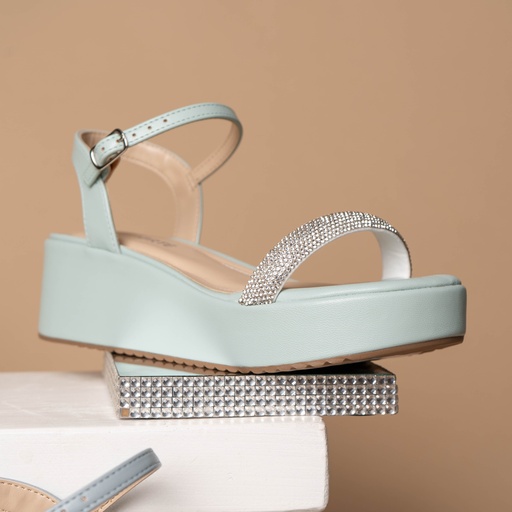 167009 VIAMARTE SANDALIA TURQUESA NAPA