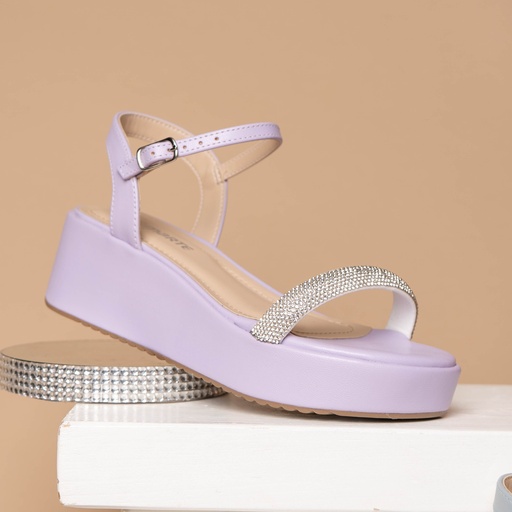 167009 VIAMARTE SANDALIA LILA NAPA