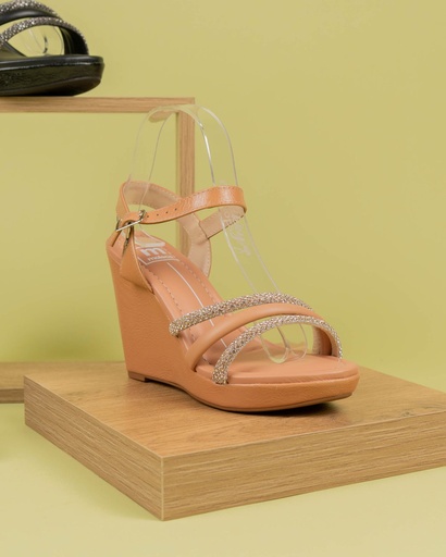 5411.1505 MOLECA SANDALIA NUDE VERNIZ