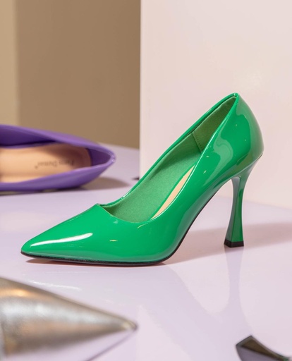 88792 PIERRE STILETTO VERDE VERNIZ
