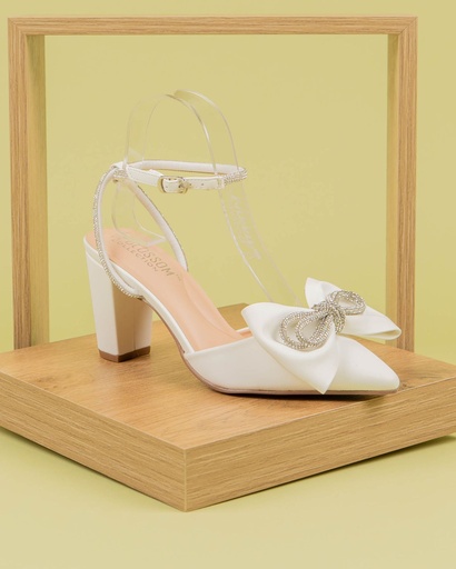 WANDA11 BLOSSOM ZAPATO MOÑA BLANCO