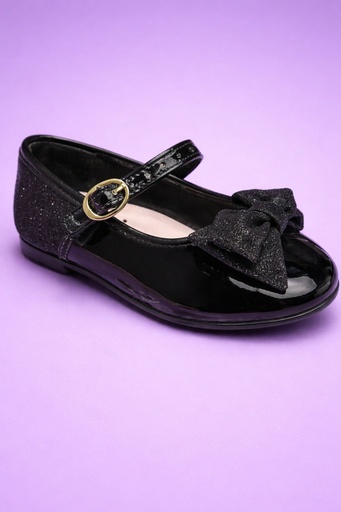 2106.1043 MOLEKINHA ZAPATILLA NEGRO VERNIZ/SHINE