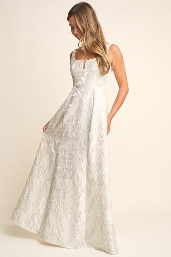 MM2957 MANIJU VESTIDO LARGO CREMA