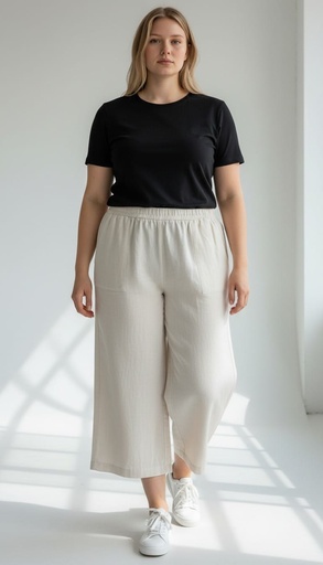 JP022 VERXY PANTALON LINO CREMA