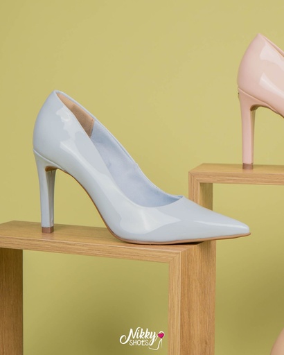 045001 Viamarte Stiletto Celeste Verniz 
